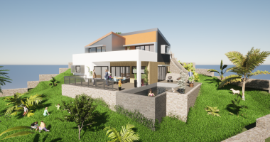 terrain constructible grand fond vue mer