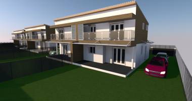 a vendre au moule  6   logements modernes  mitoyens (3 batiments de 2 logements chacun)   f4 et   f3  - vendue
