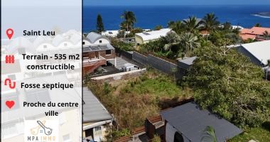 belle parcelle de 535 m2 constructible proche du centre de saint leu