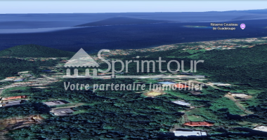 bouillante - terrain 1052 m2 au calme - forêt