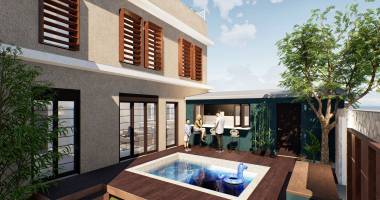 a vendre saint denis centre villa neuve f5 + piscine
