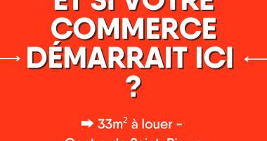 local commercial 33 m² - hyper centre saint-pierre
