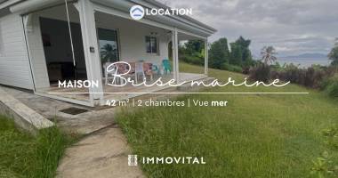 charmante maison t3 meublée avec vue mer et montagne   grande anse