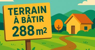 saint pierre - terrain  de 288 m2-