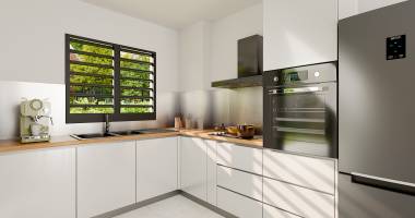 appartement t1 dans residence standing - centre-ville st pierre