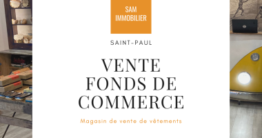 fonds de commerce prêt-à-porter - emplacement premium à saint-paul