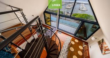 superbe t3 duplex meublé avec vue mer panoramique ? front de mer saint-pierre